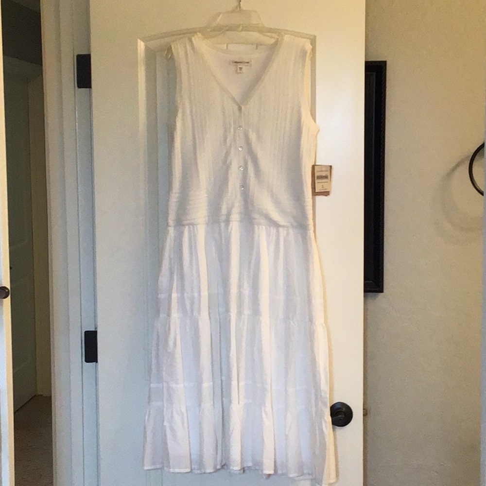 Coldwater Creek Sleeveless White Dress